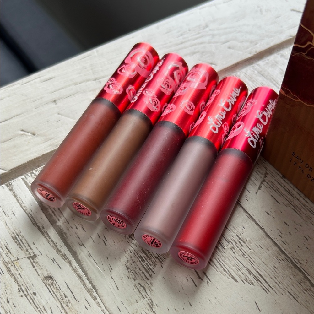 Lime Crime Bundle of 5 Liquid Lipsticks